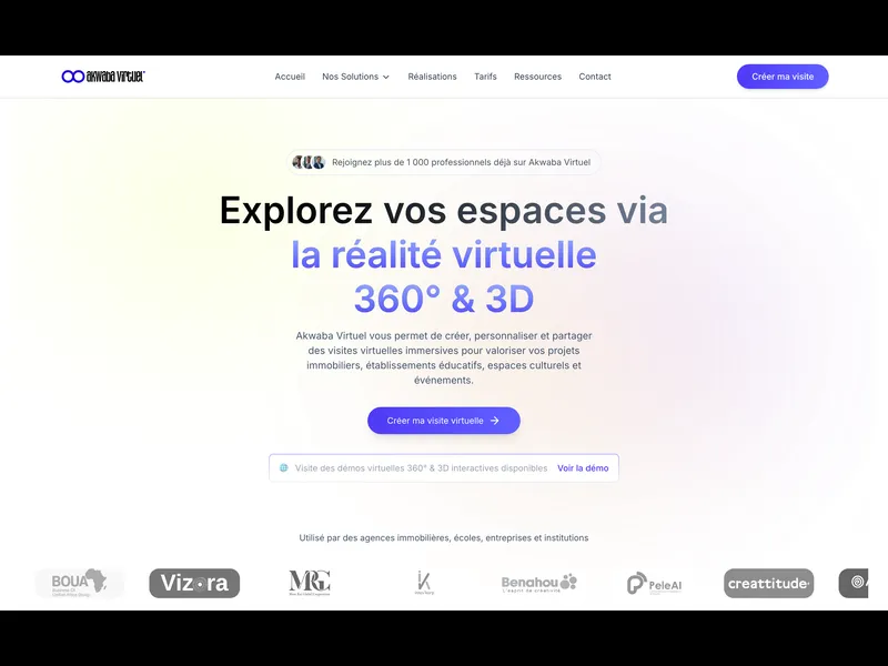 Réalisation pour Akwaba Virtuel