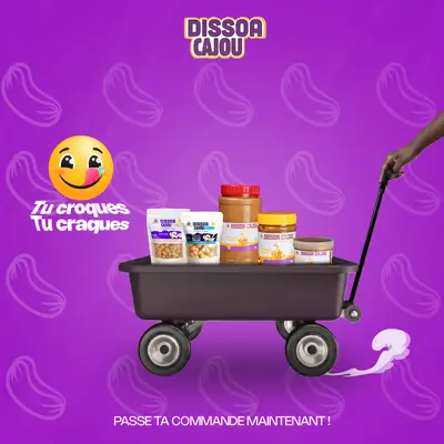 Visuel réalisé pour Dissoa Cajou