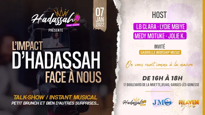 Visuel réalisé pour Talk-show Hadassah